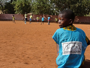 Football session in Bukina Faso